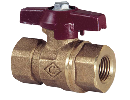 D171T 3/8" to 2" T-Handle Ball Valve – Bronze