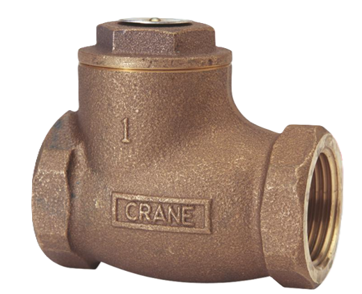 CRANE SWING CHECK VALVE WITH METAL DISC – BRONZE D138