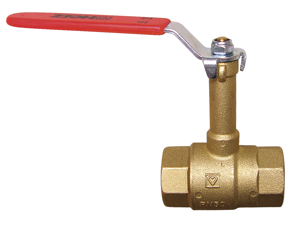 Herz Ball Valve, Extended Stem, Threaded Ends