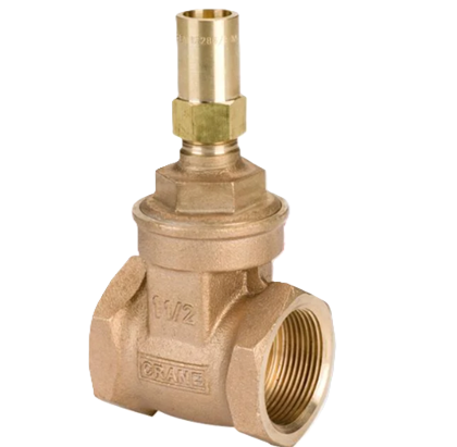D237 1/2" to 3" Gate Valve with Lockshield – Bronze